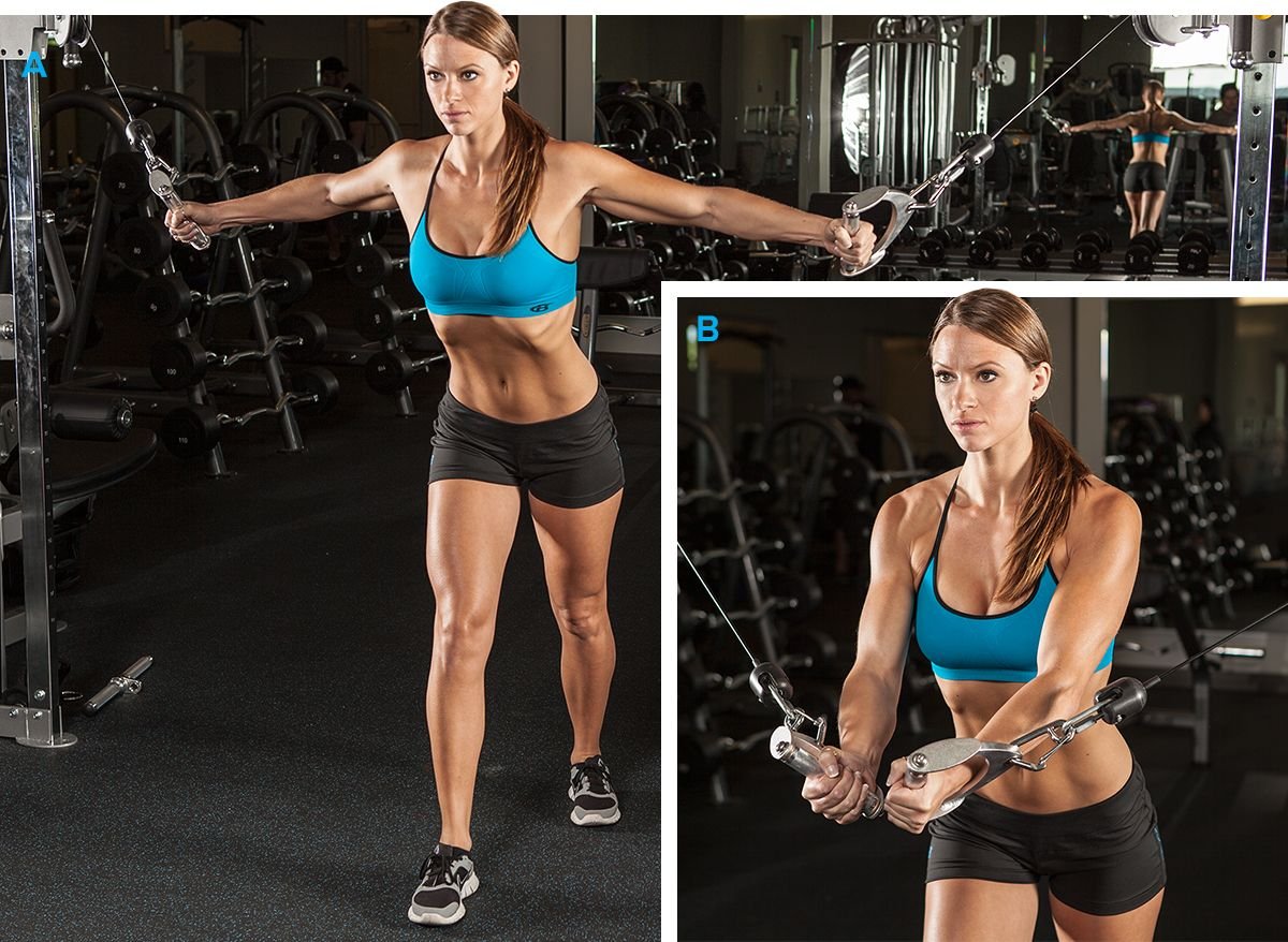 Канат для трицепса с двойным хватом