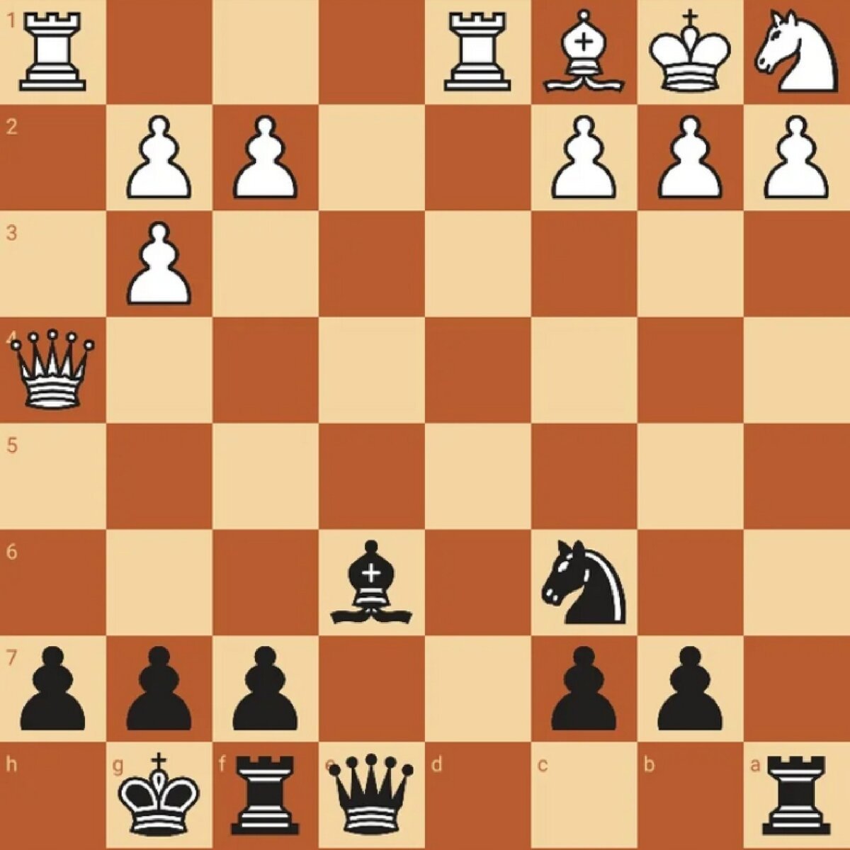 Самый сложный мат в 1 ход шахматы