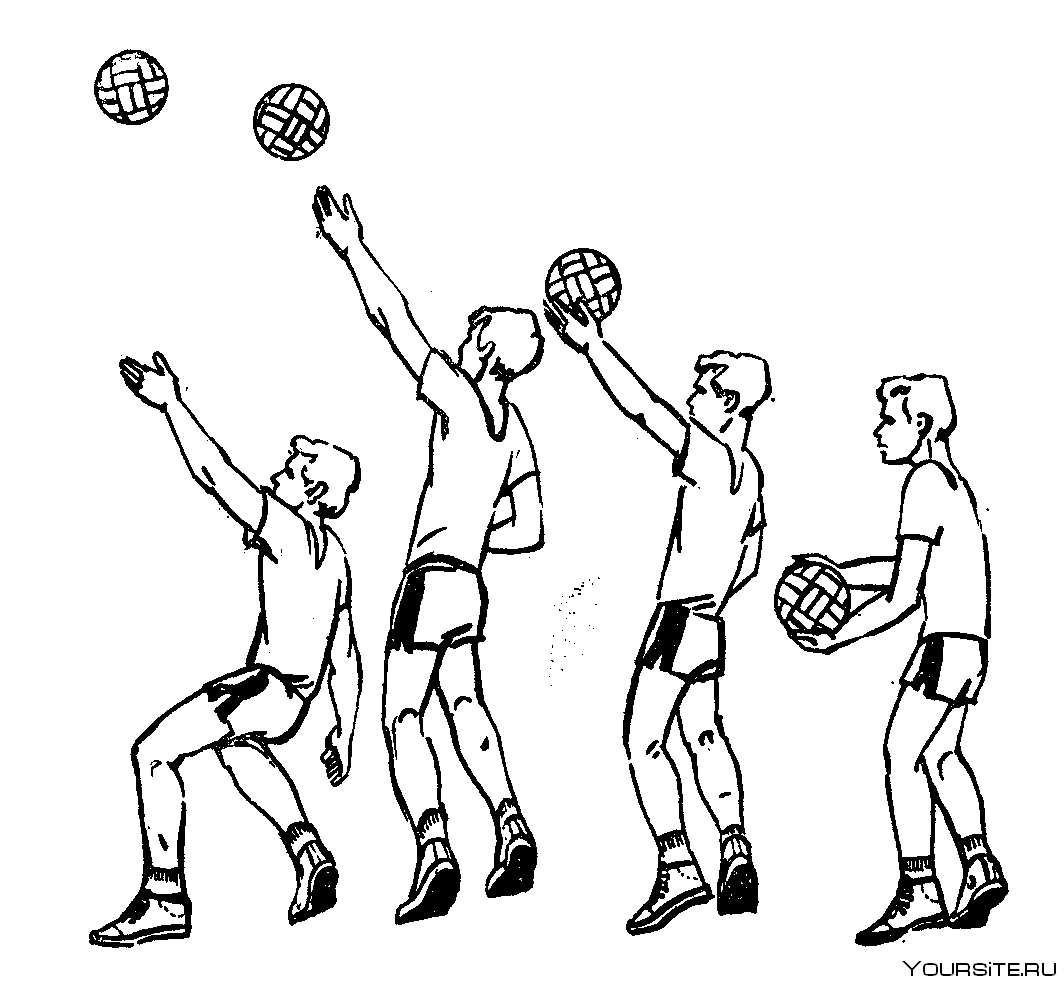Нижняя прямая подача в волейболе