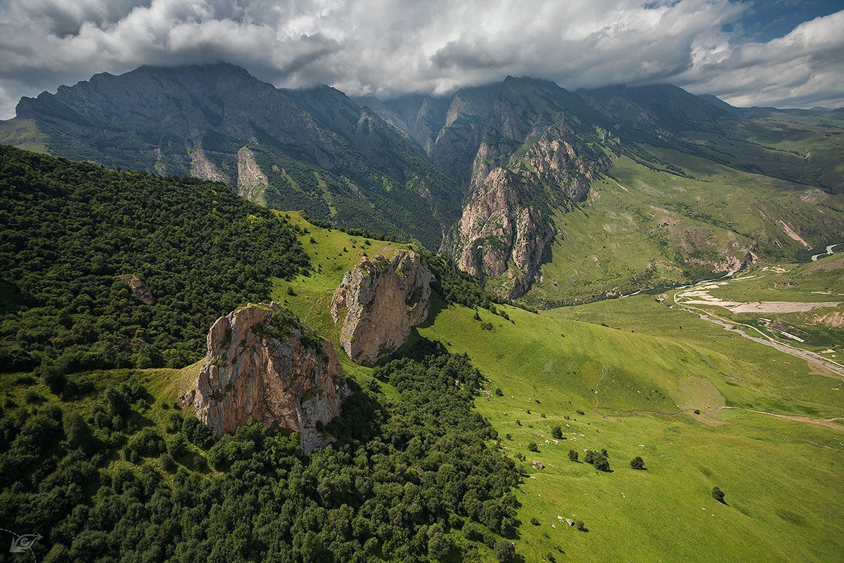 Кавказ горное ущелье Чегем
