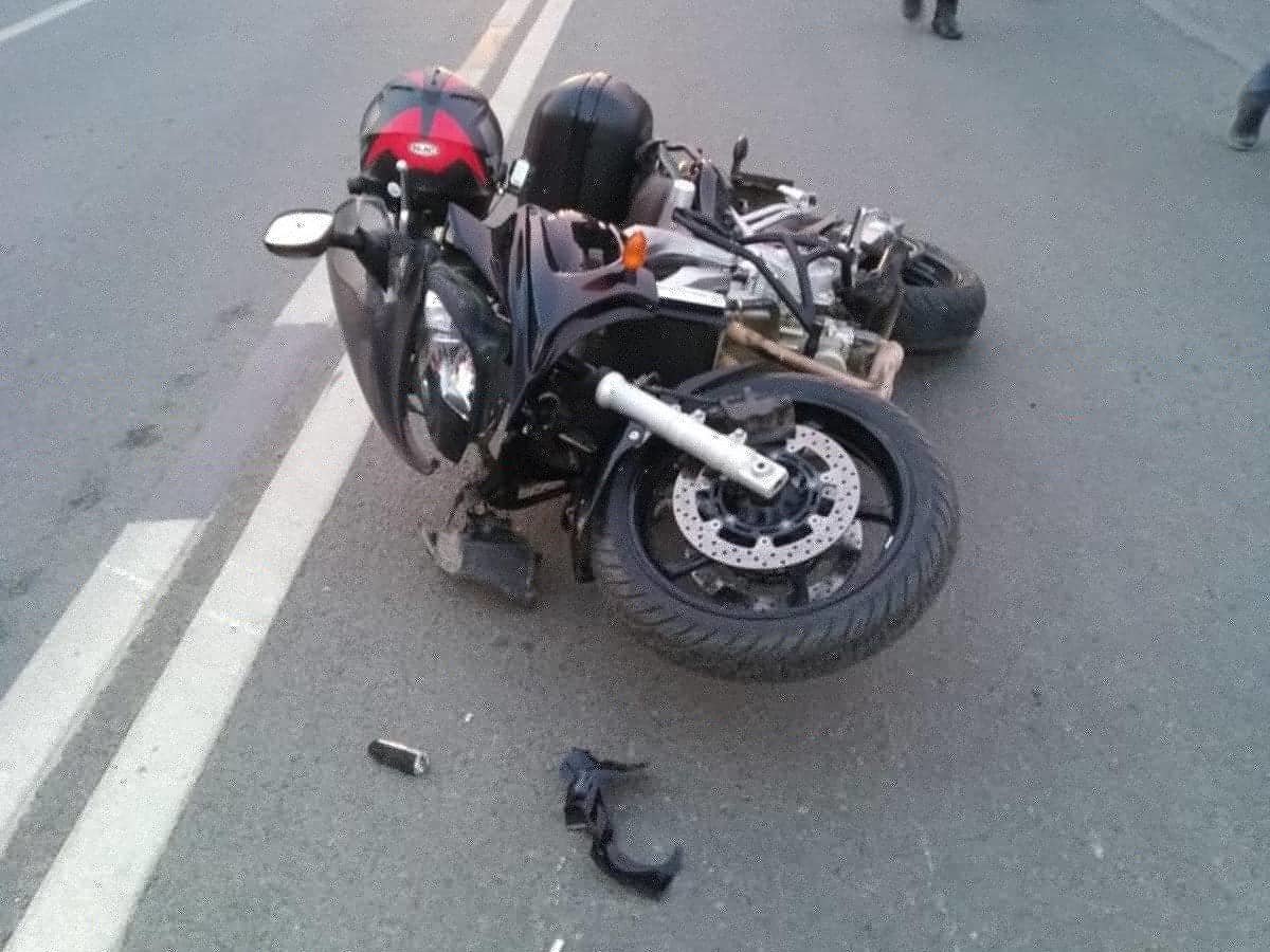 Авария мотоциклиста в Челябинске Свердловский