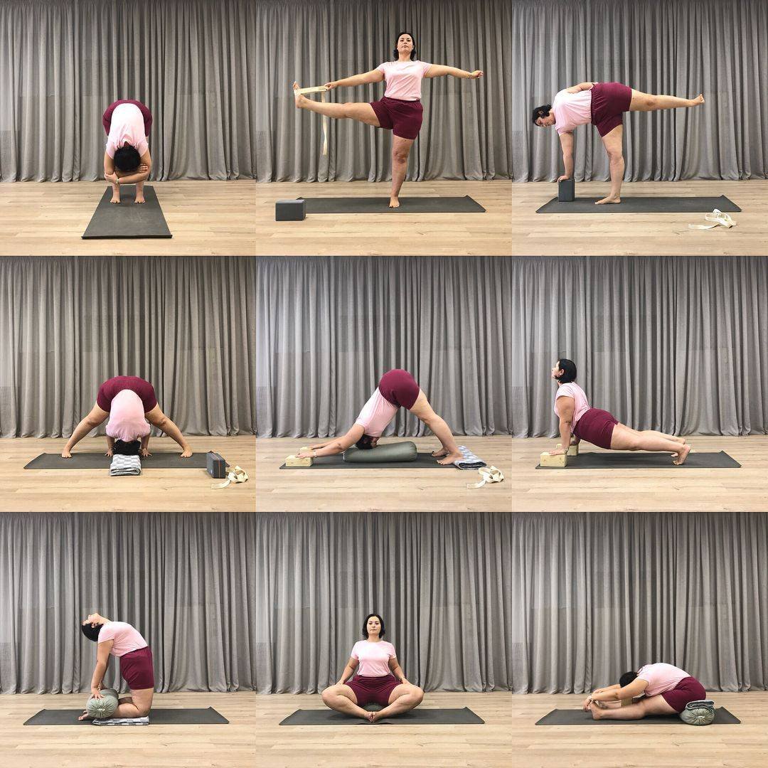 Схемы физ упражнений йоги
