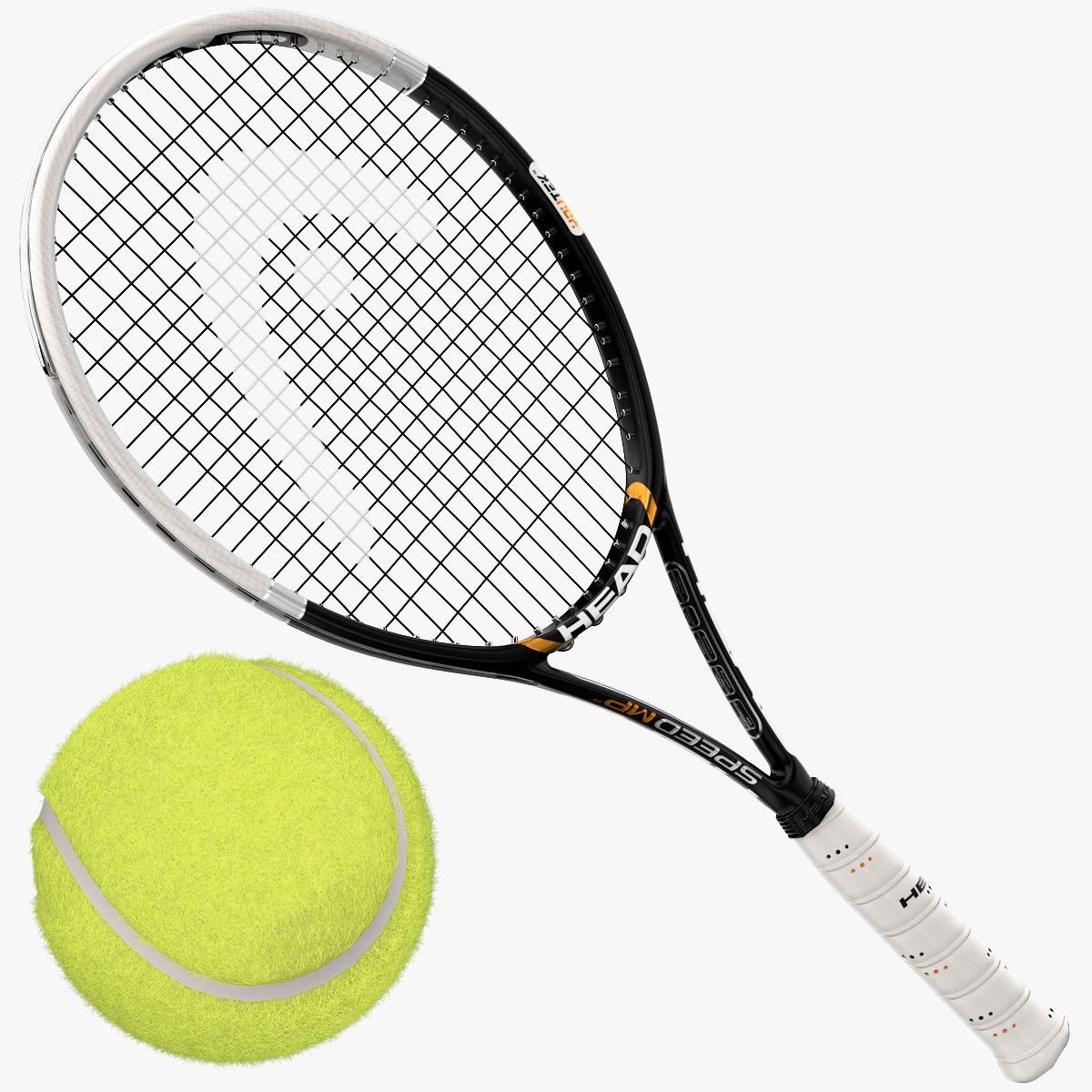 Теннис ракетка и мяч