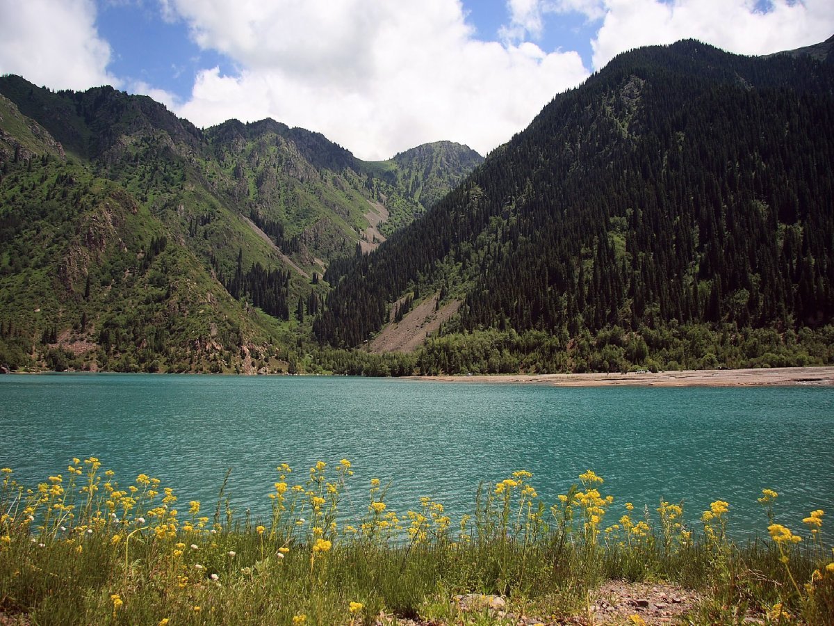 Озеро в Казахстане на ГТОП