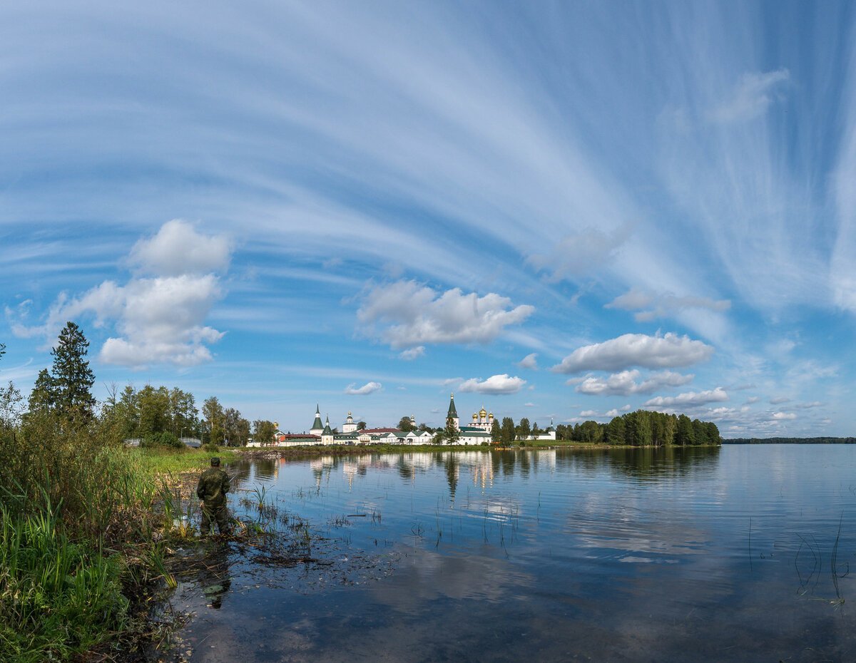 Озеро Валдай Спутник