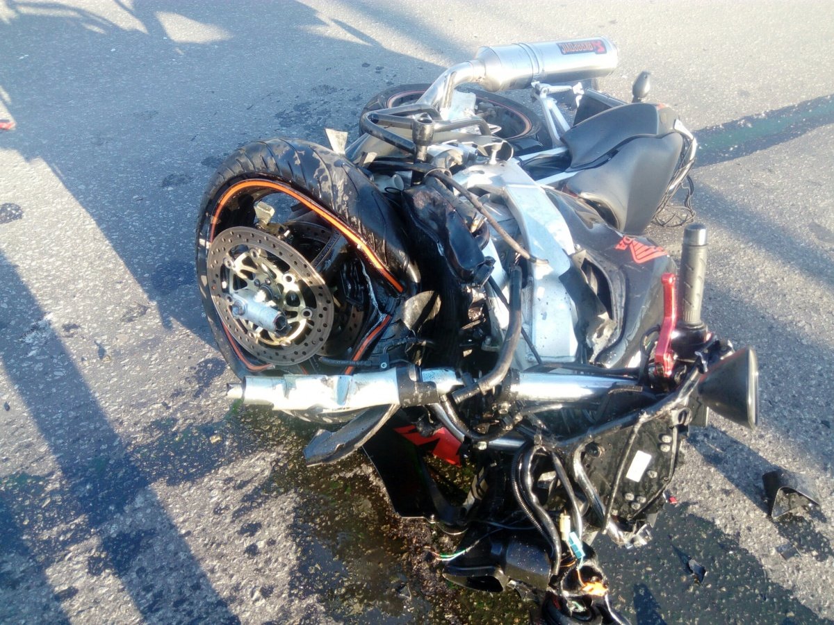 Авария мотоциклиста 24.06.2020 в Тамбове
