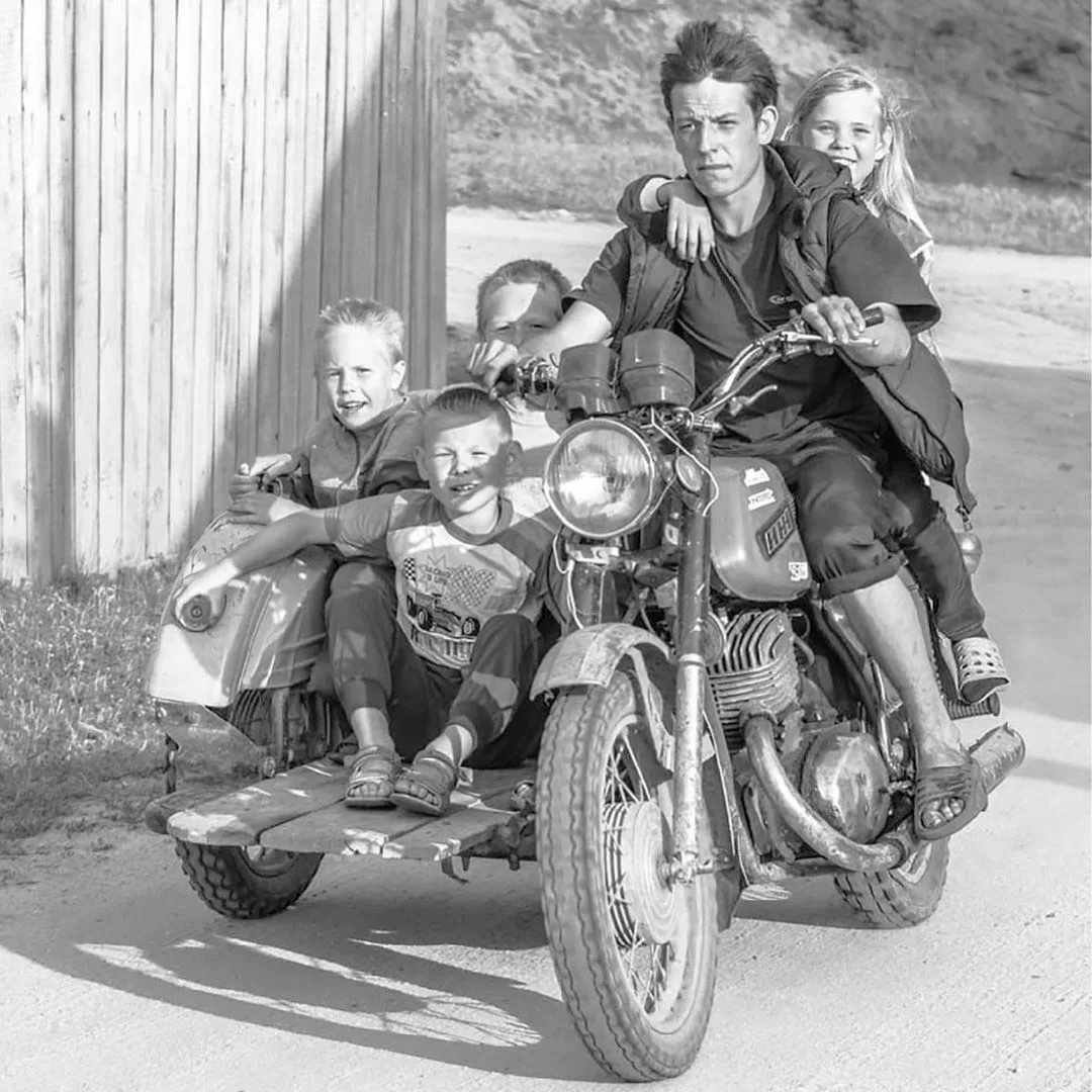 Советский мотоцикл для деревни