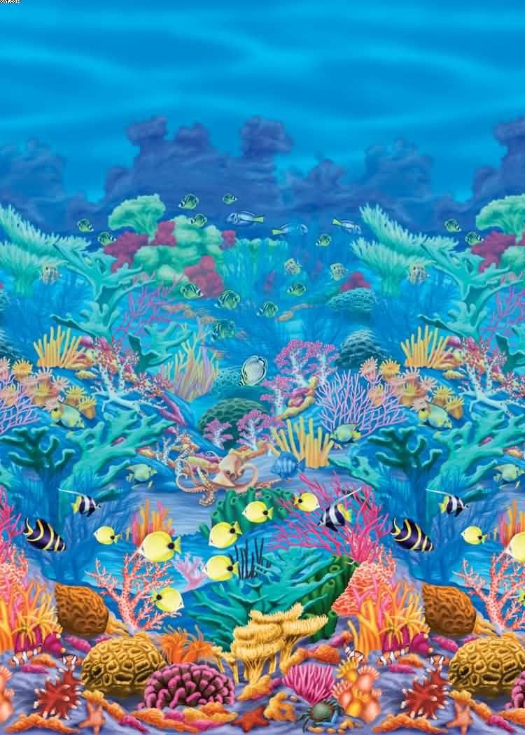 Рифы в море