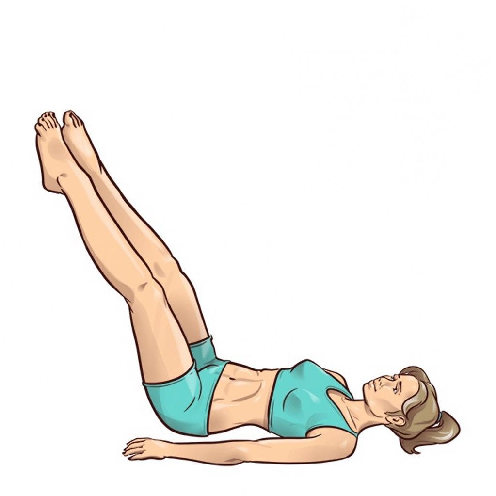 Упражнение подъем корпуса лежа на спине