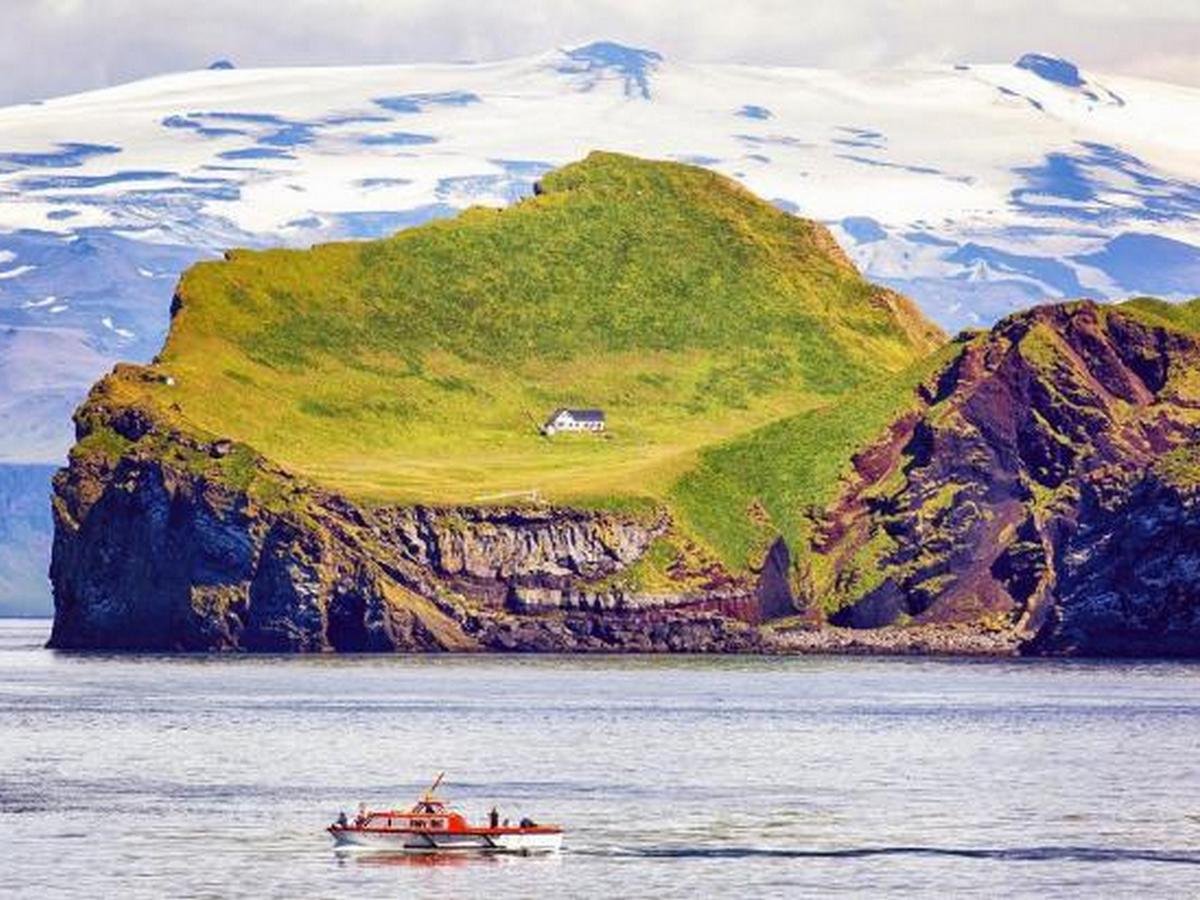 Дом на острове Эллидаэй Исландия интерьер