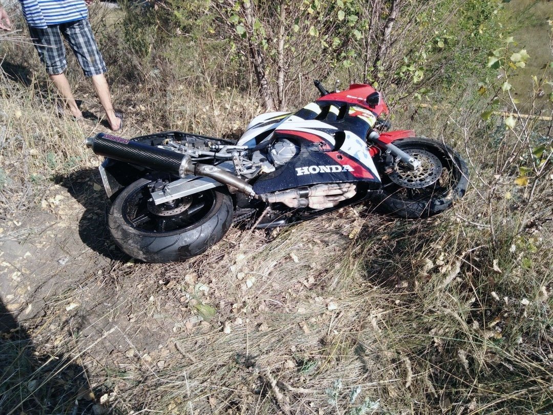 Авария на мотоцикле