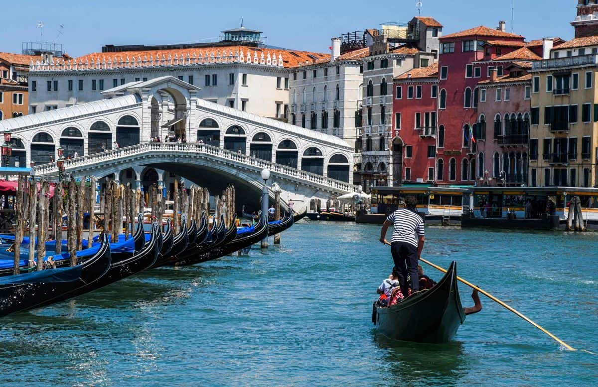 Италия туристы Венеция