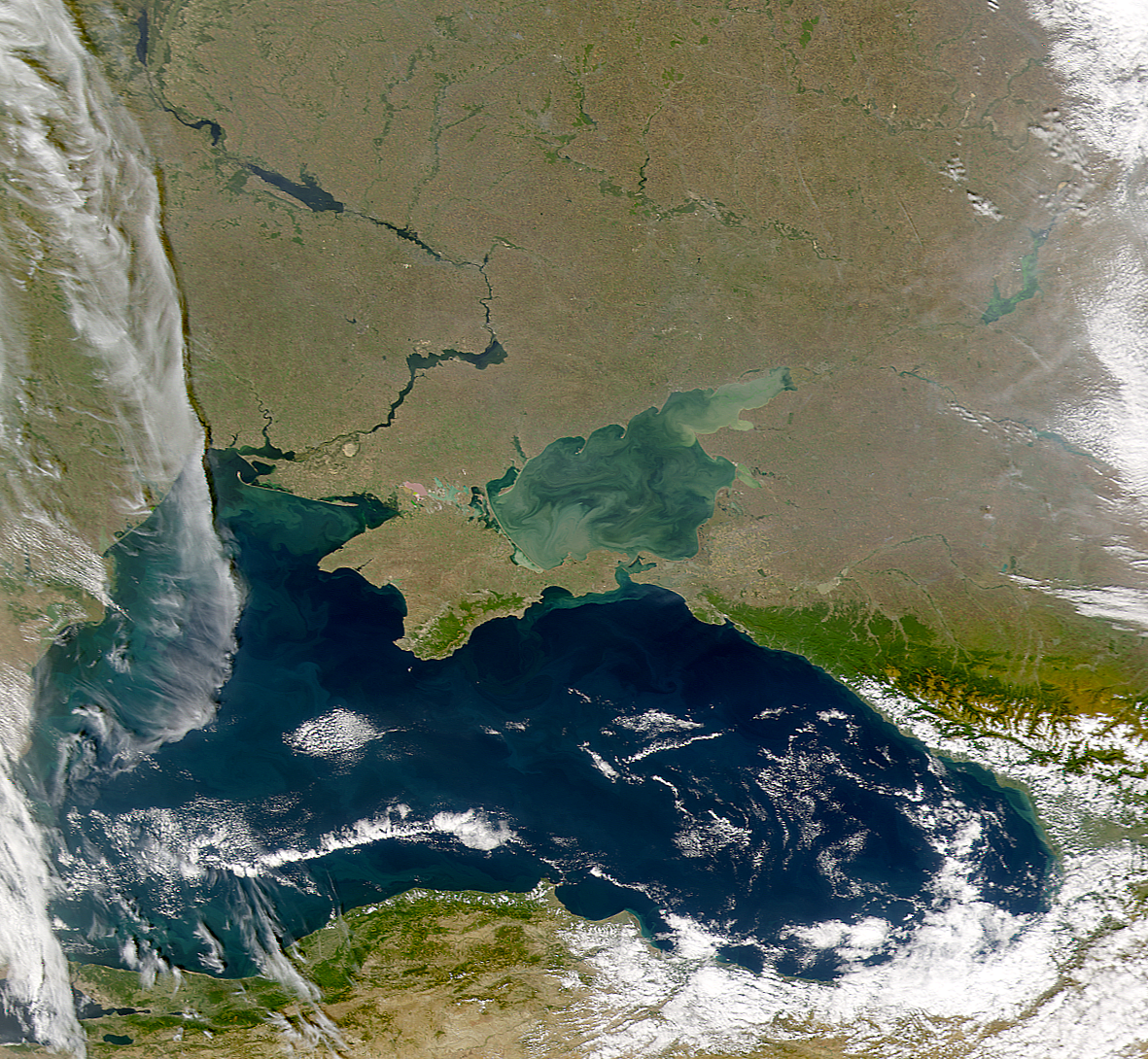 Черное море вид сверху