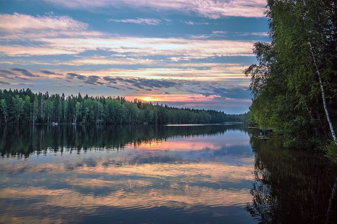 Финляндия, огни озера Паасселка