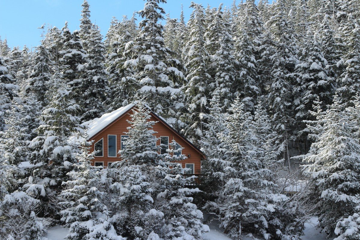 Зимний дом на Аляске