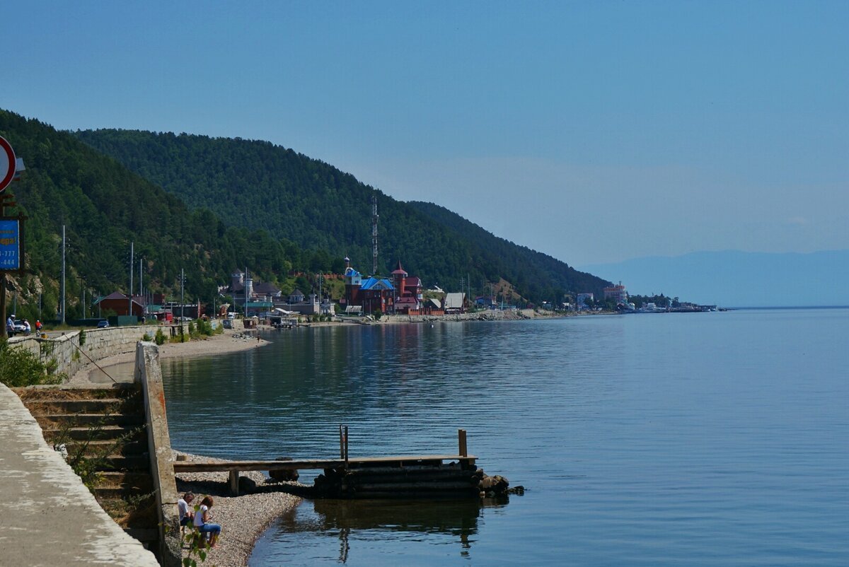 Озеро Байкал поселок Листвянка