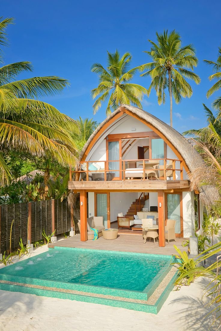 Мальдивы Атолл домики