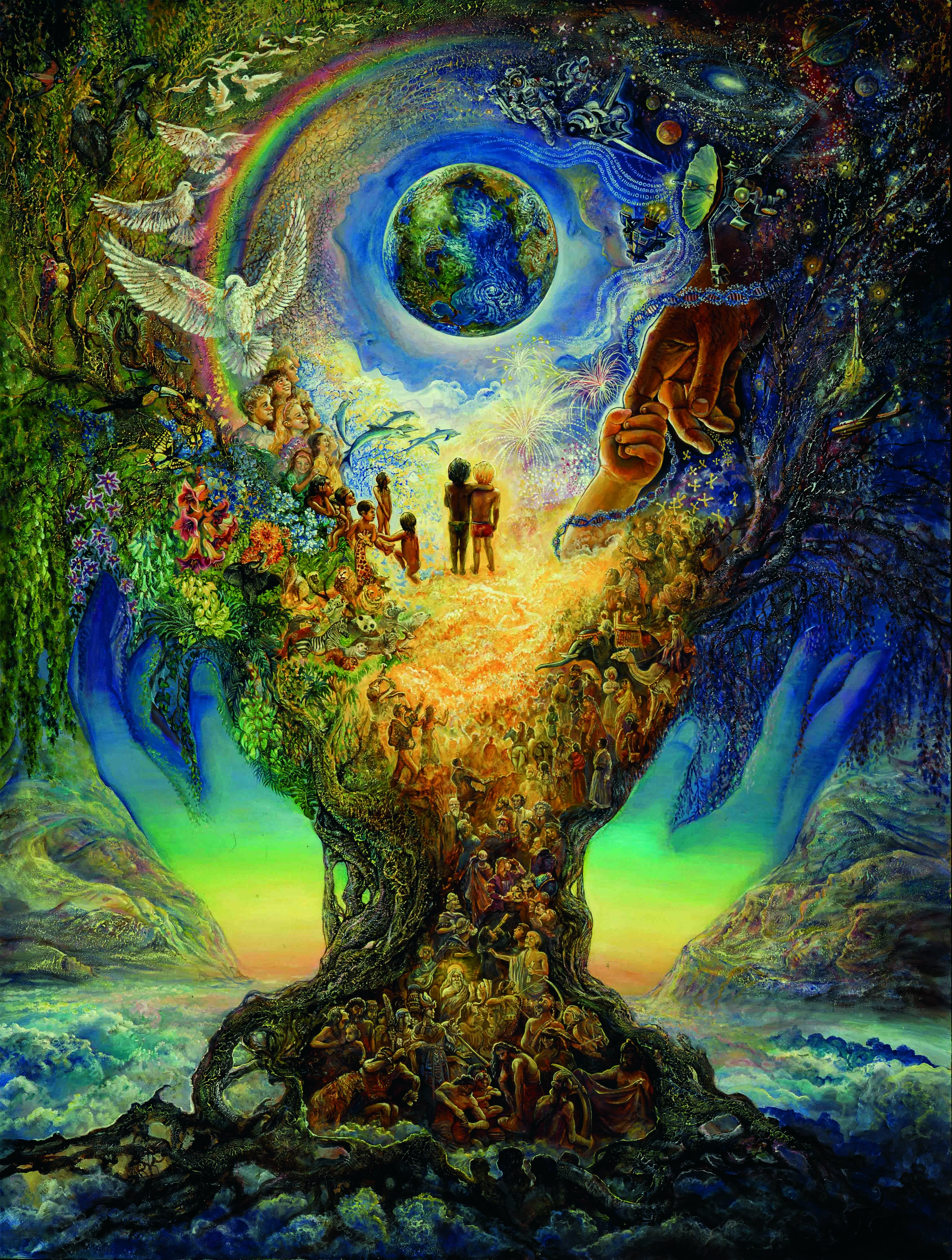 Духовная связь с природой. Картины Жозефины Уолл дерево жизни.