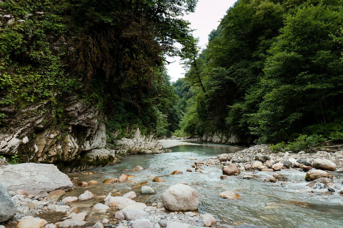 Хашупсинский каньон в Абхазии