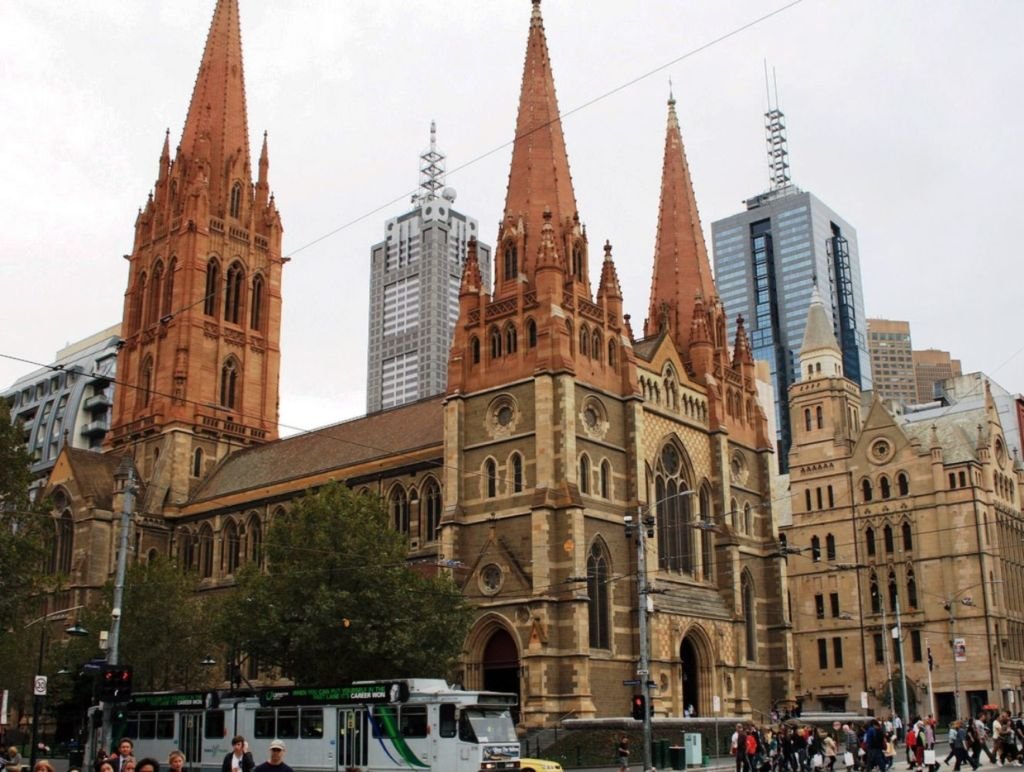 Фасад Церковь Святого Патрика Мельбурн