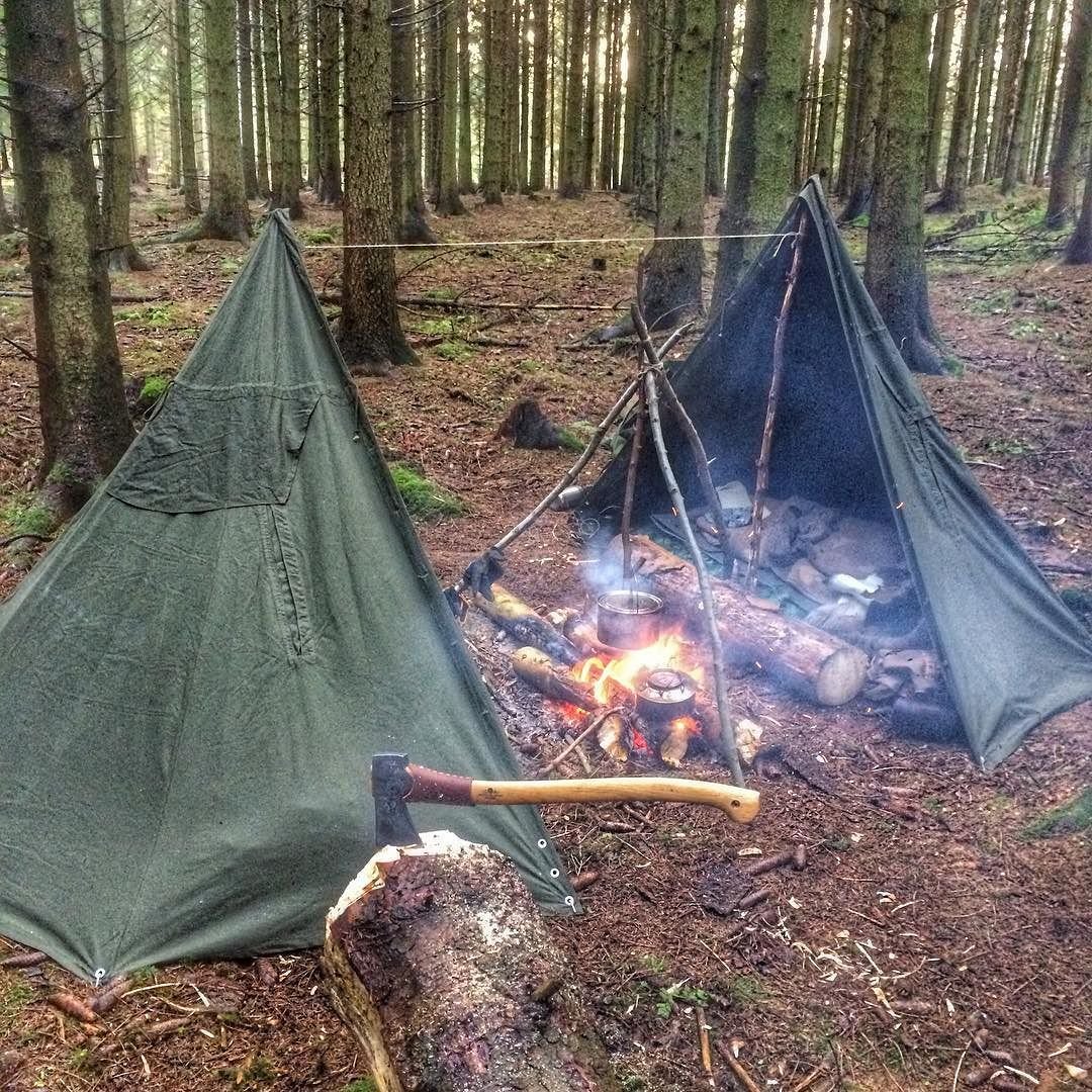Бушкрафт лагерь для жизни в лесу