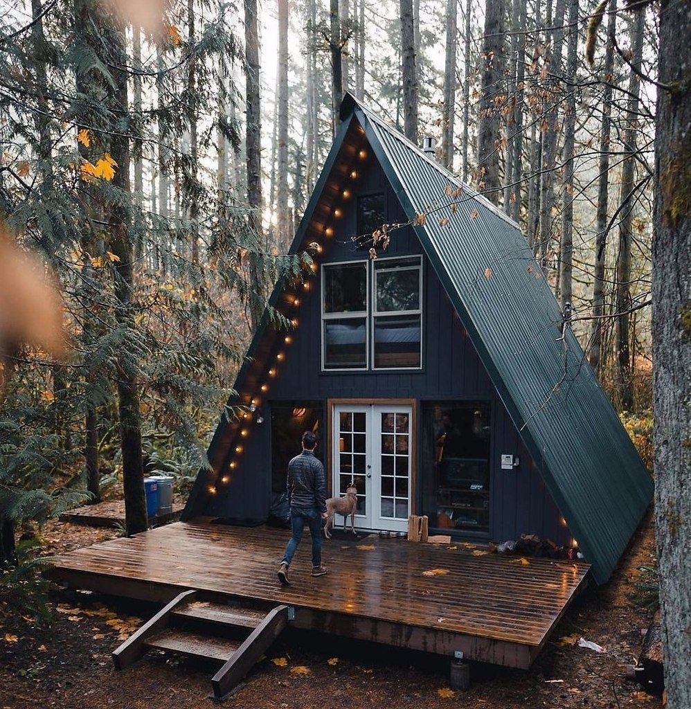 Дом в лесу хюгге