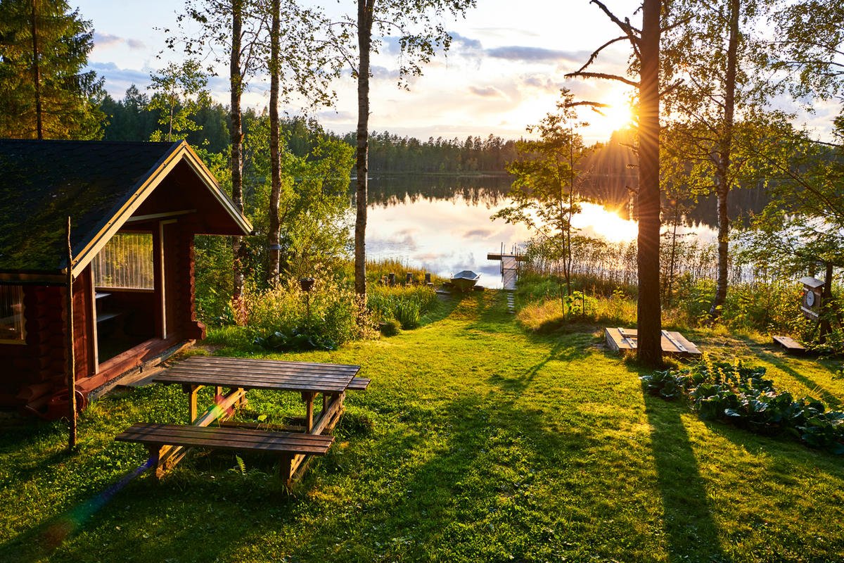 Дом у озера Финляндия
