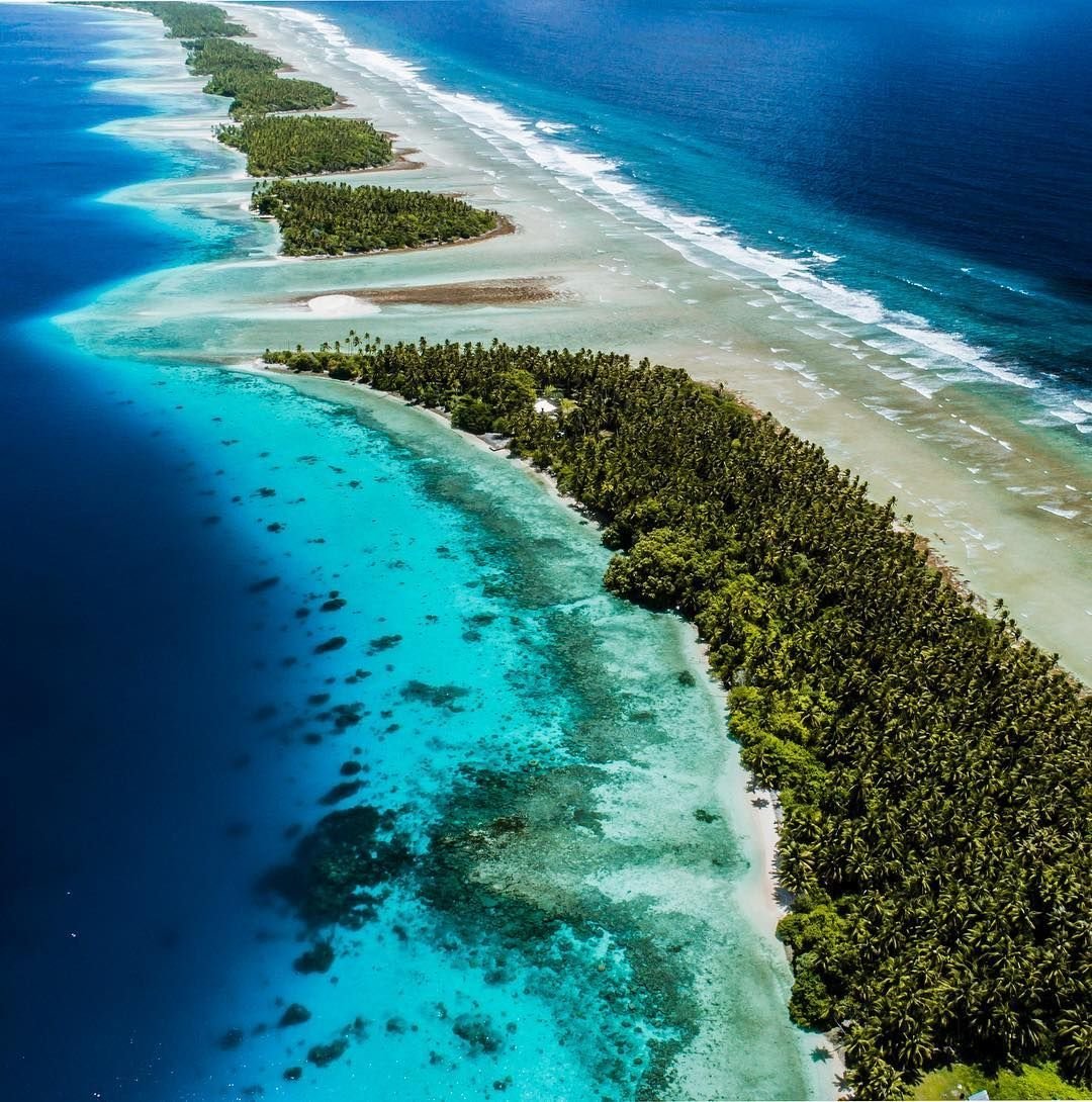 Остров Лаукала Фиджи с высоты