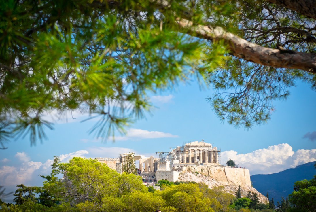 Вид на Афины с Акрополя