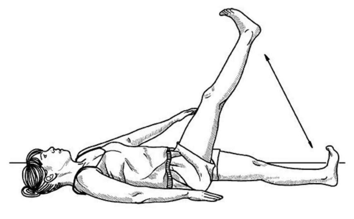 Упражнения для вытяжения ноги