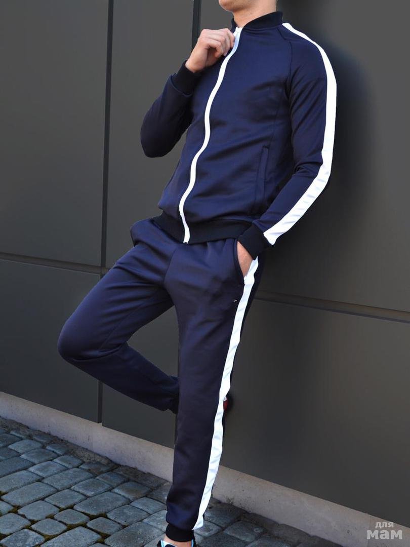 Спортивный костюм "Oversize" хлопок ярко синий KS.020.14