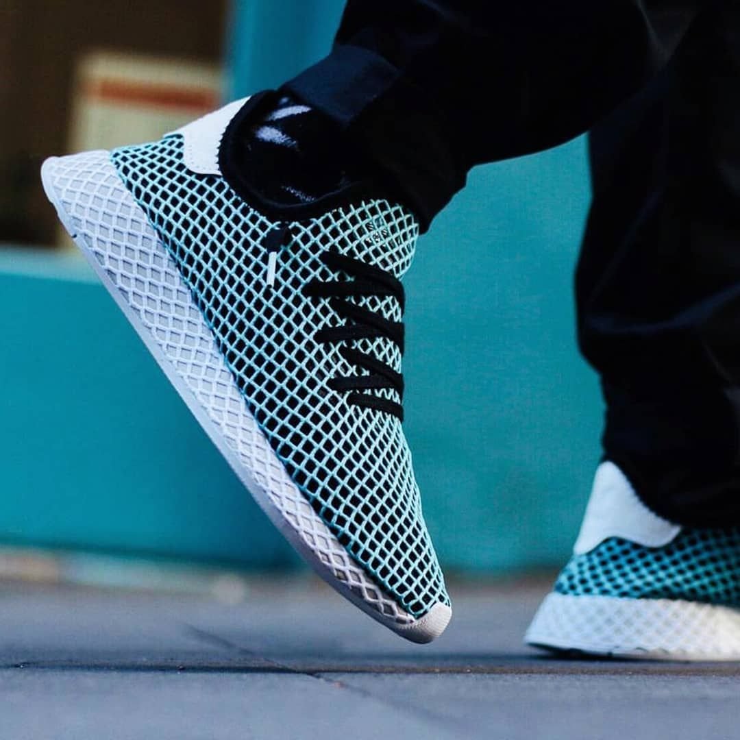 Adidas Deerupt Runner on feet