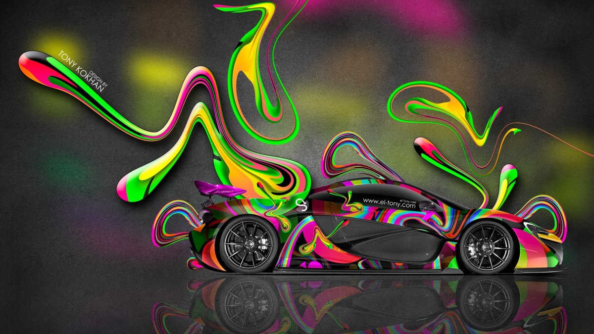 MCLAREN p1 Neon
