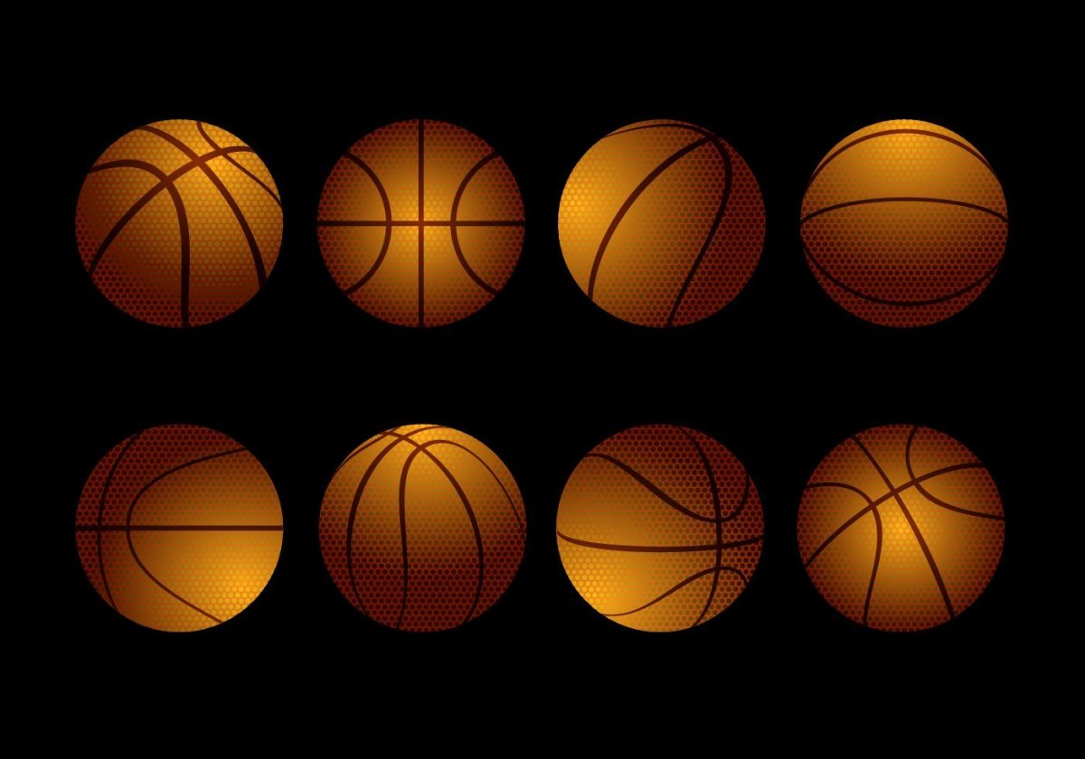 Текстура баскетбольного мяча для 3d