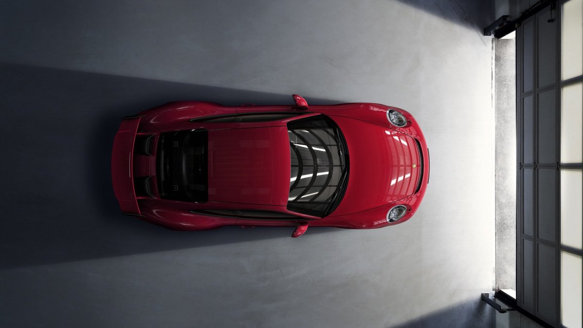 Порше 911 сверху