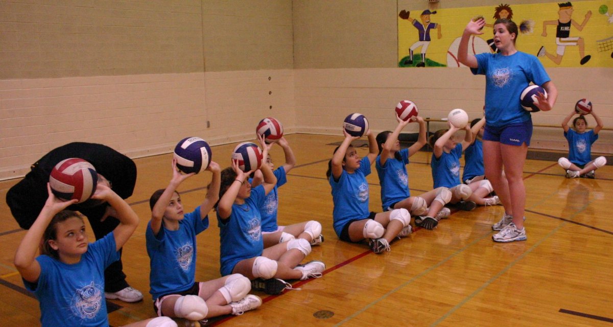 Тренировка волейболистов