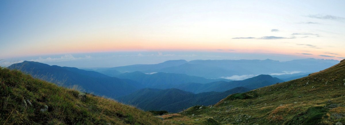 Горы Абхазии рассвет
