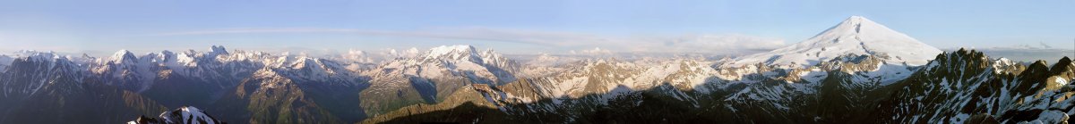 Горы Домбай панорама