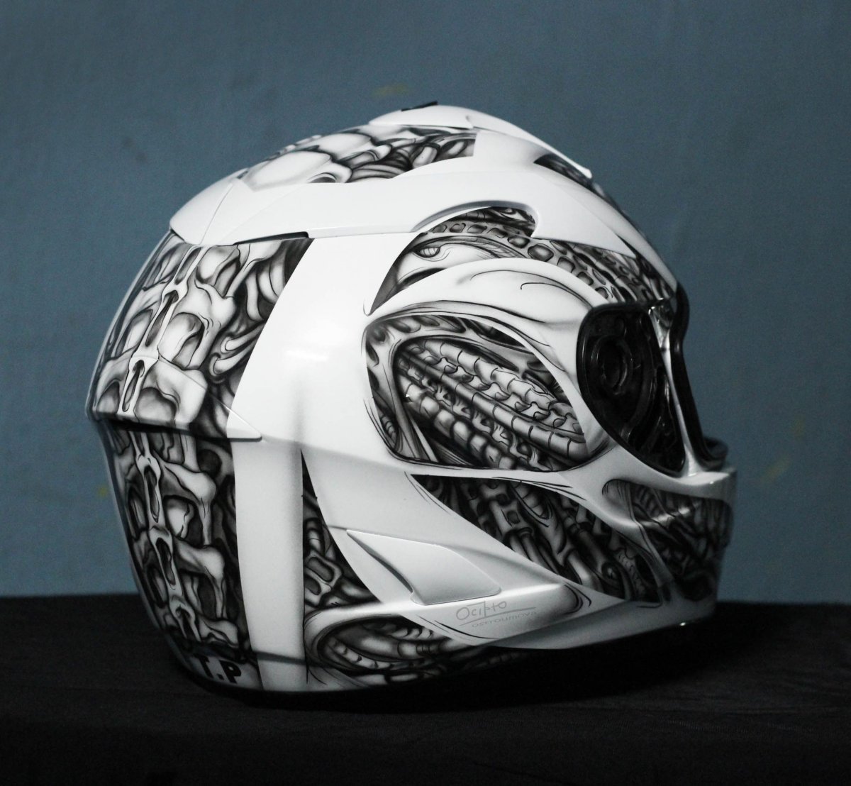 Аэрография на шлеме известных мотоциклистов