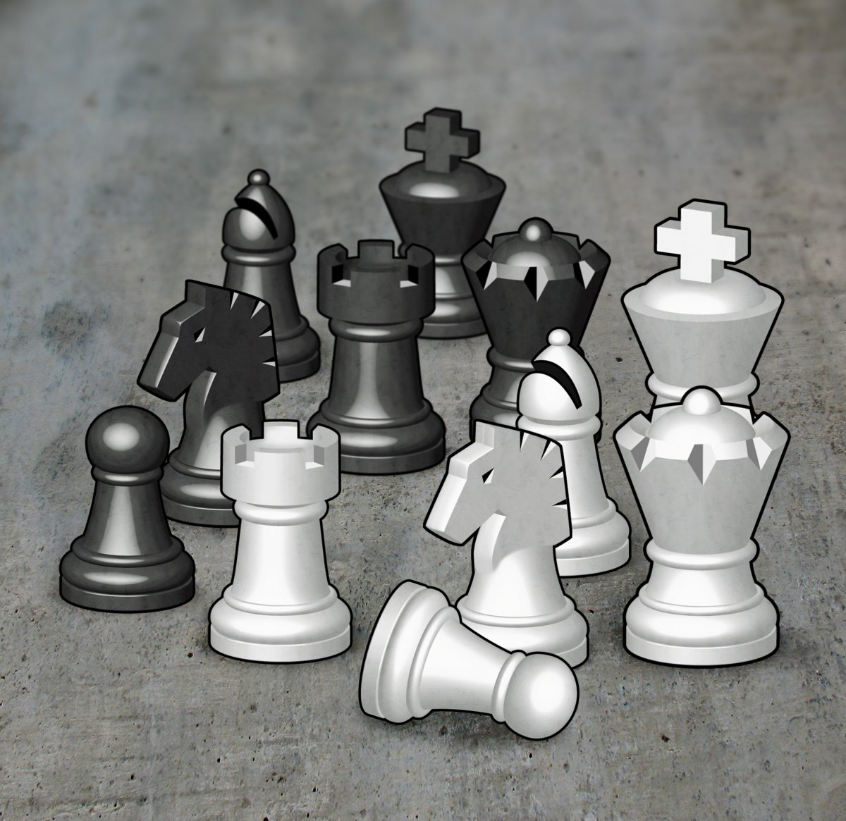 Шахматные фигуры в плоскости