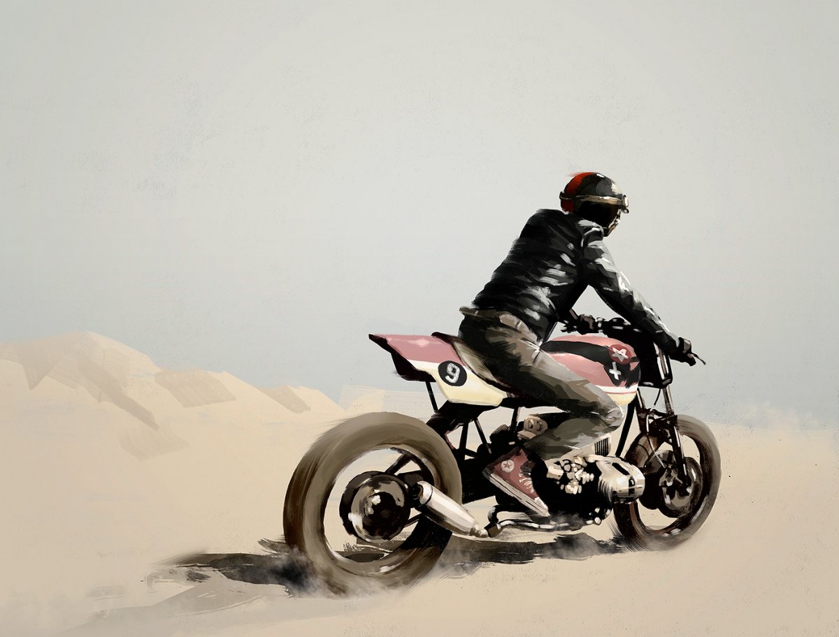 Постер мотоцикл