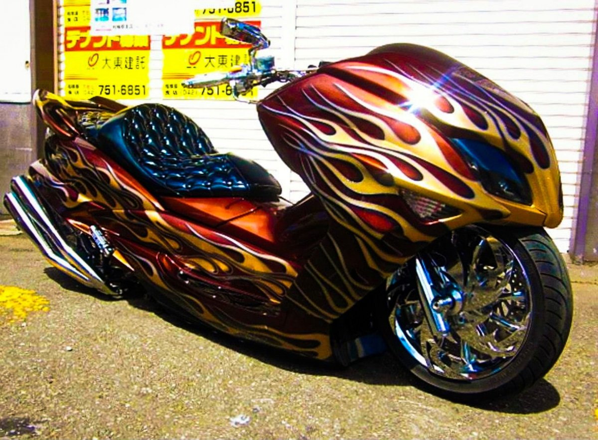 Maxi Scooter Motorcycle Custom