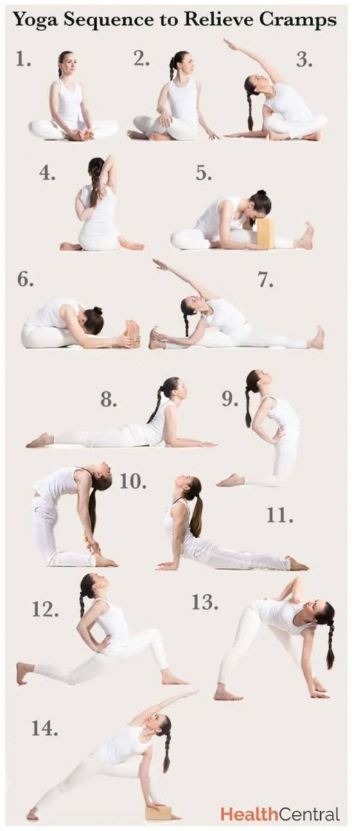 Упражнения йоги для менструации