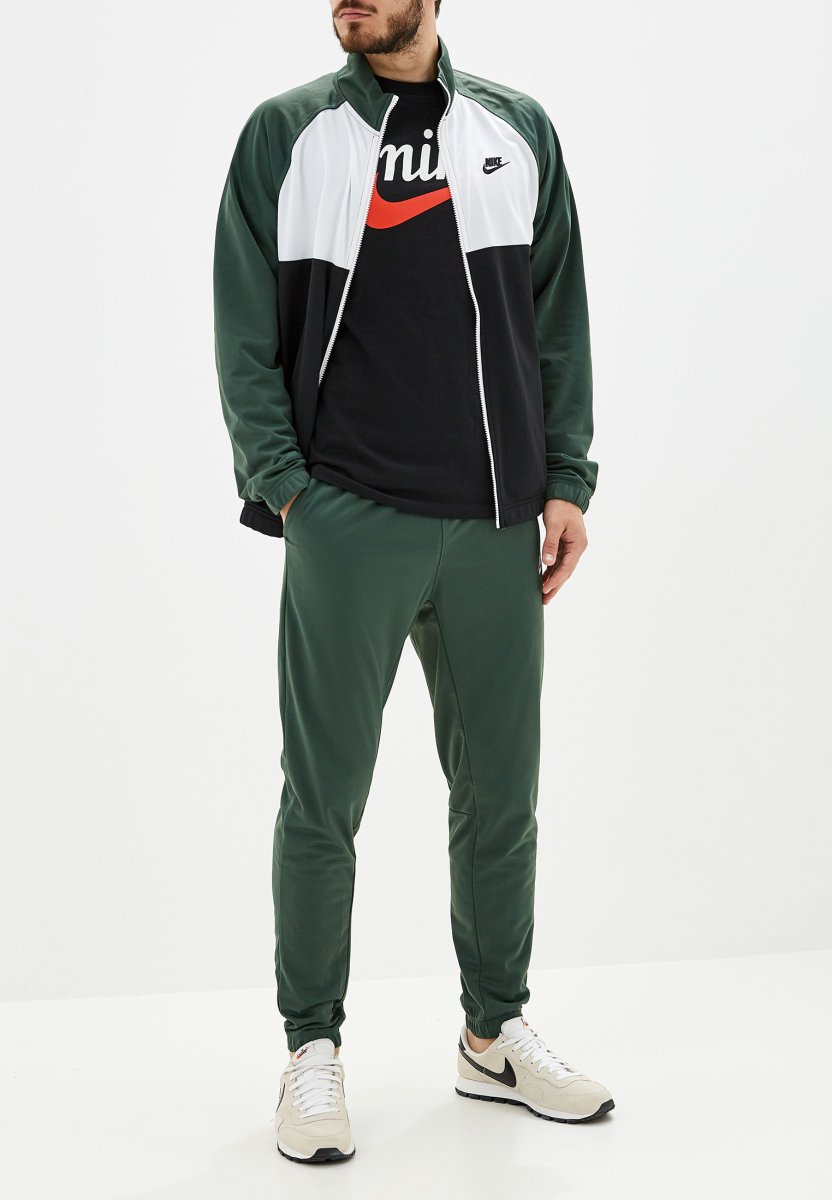Зелёный спортивный костюм мужской