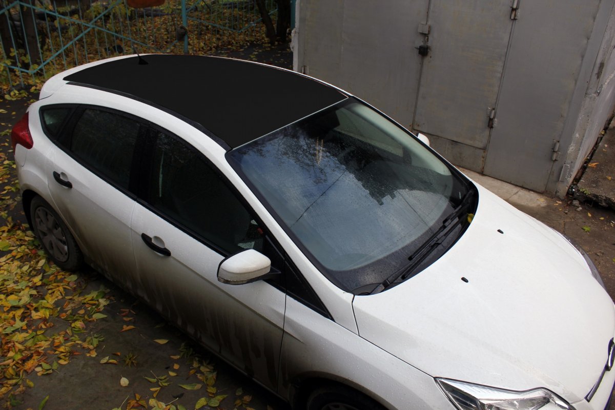 Mazda 6 2011 белая крыша черная