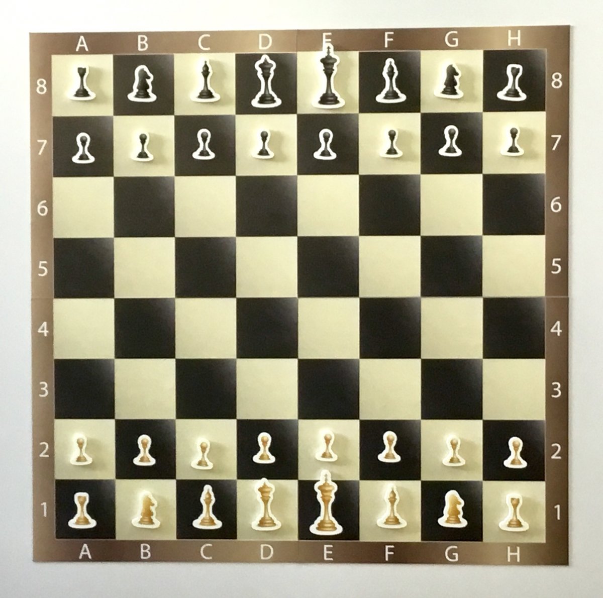 Шахматная доска с номерами