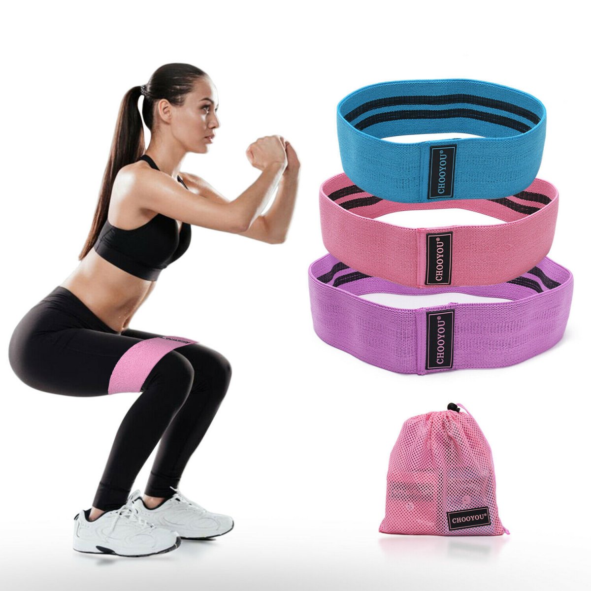 Фитнес резинки тканевые Hip Resistance Band