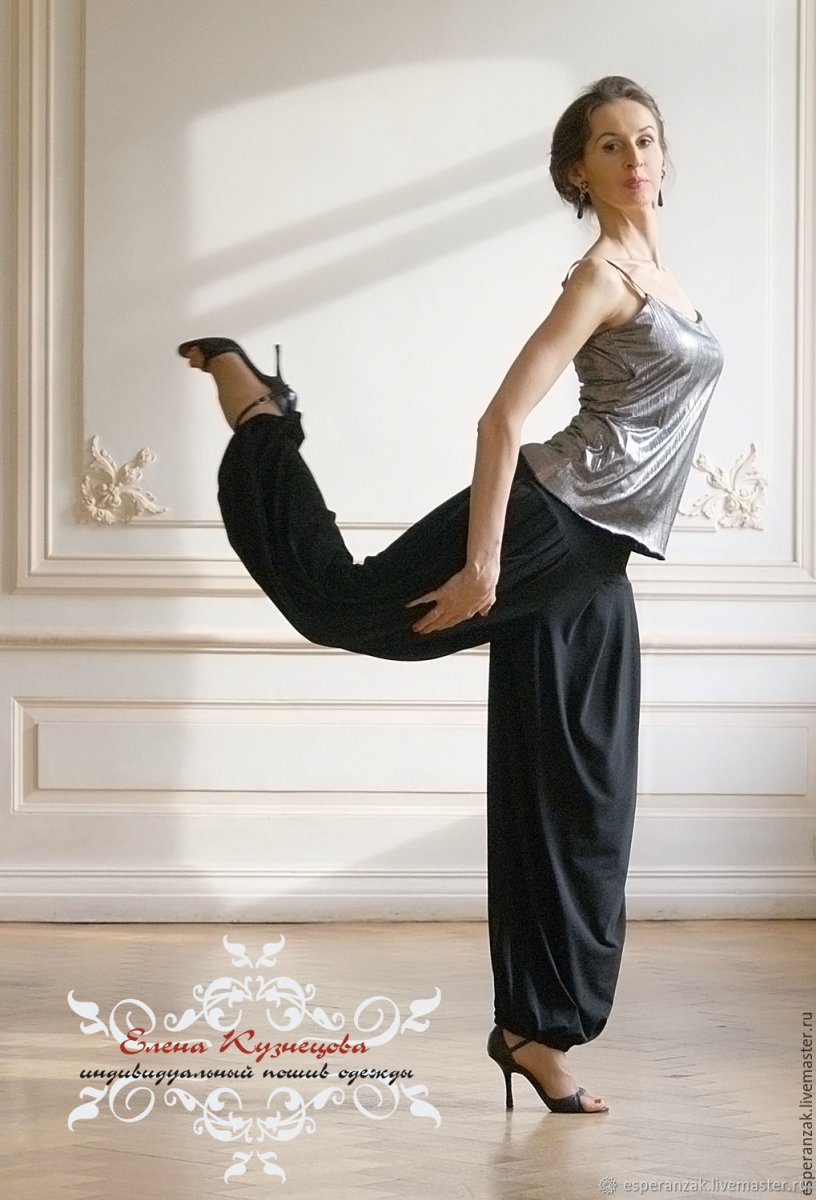 Штаны для танцев женские широкие
