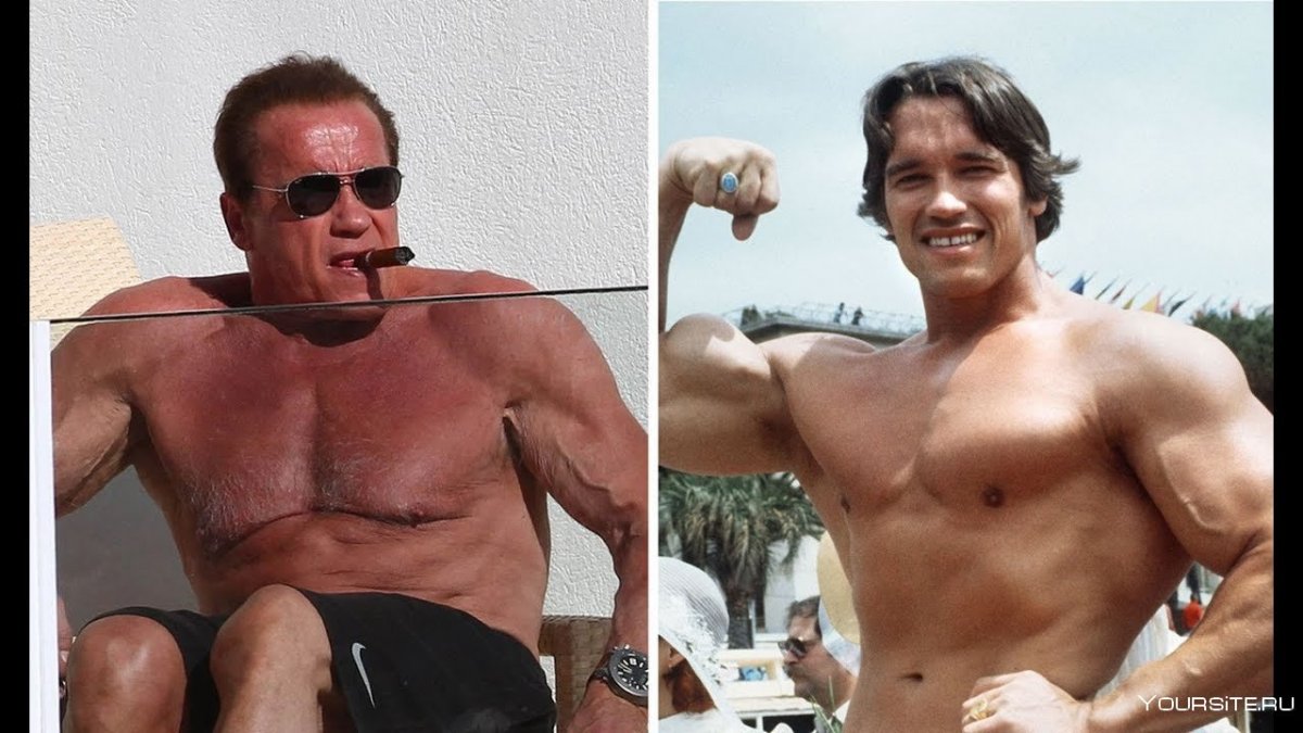 Arnold Schwarzenegger с девушкой