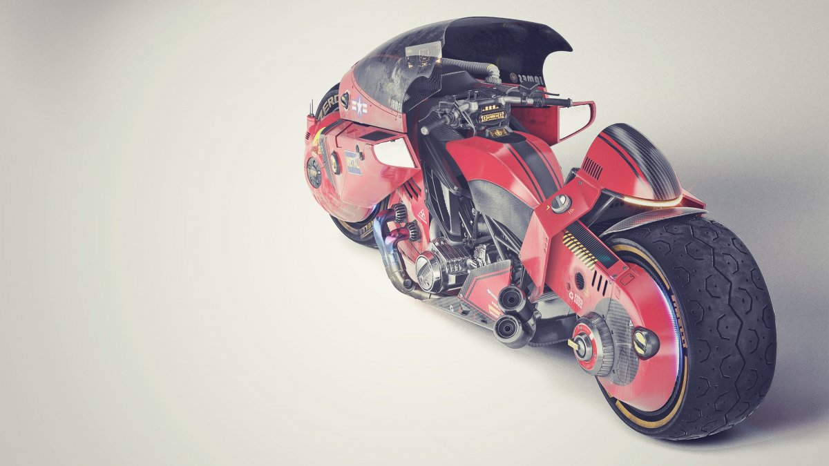 Акира аниме мотоцикл